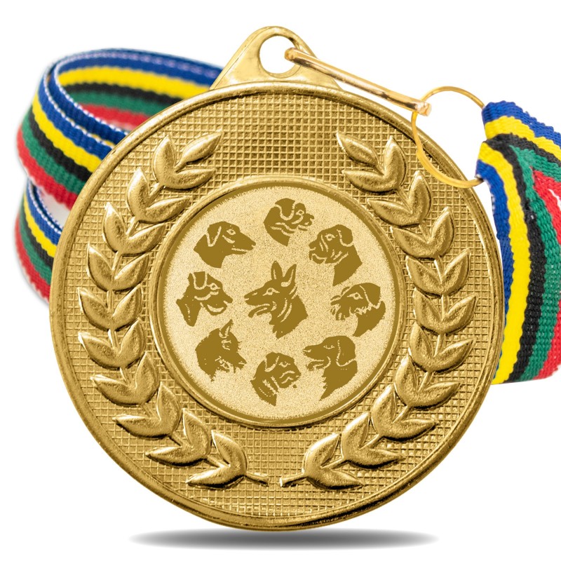 Medalla Canina 5878 Oro Ø50mm