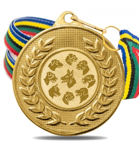 Medalla Canina 5878 Oro Ø50mm