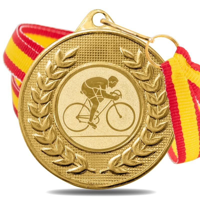 Medalla Ciclismo 5878 Oro Ø50mm