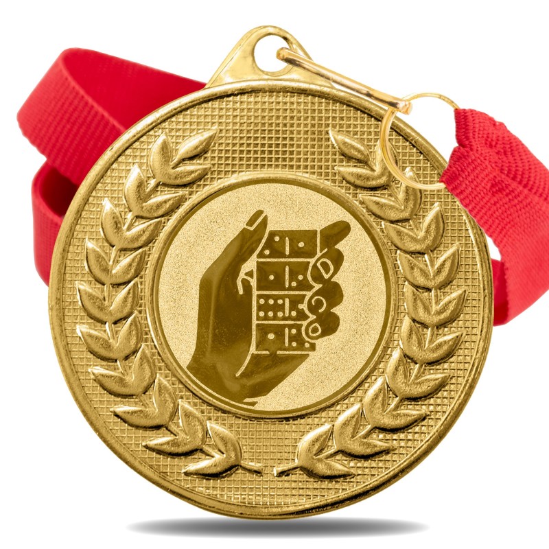Medalla Dominó 5878 Oro Ø50mm