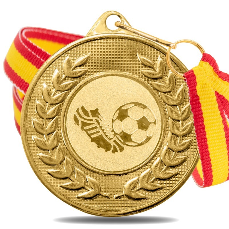 Medalla Fútbol Bota 5878 Oro Ø50mm