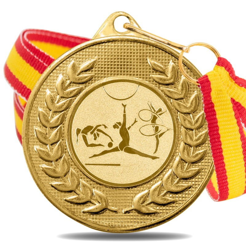 Medalla Gimnasia Rítmica 5878 Oro Ø50mm