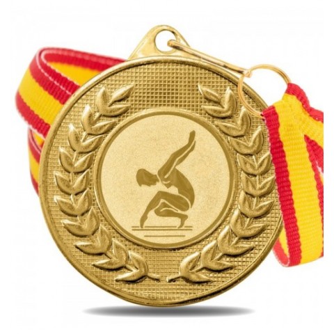 Medalla Gimnasia 5878 Oro Ø50mm