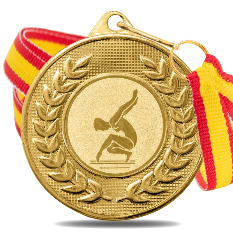 Medalla Gimnasia 5878 Oro Ø50mm