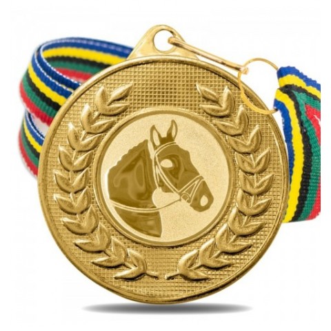 Medalla Hípica 5878 Oro Ø50mm