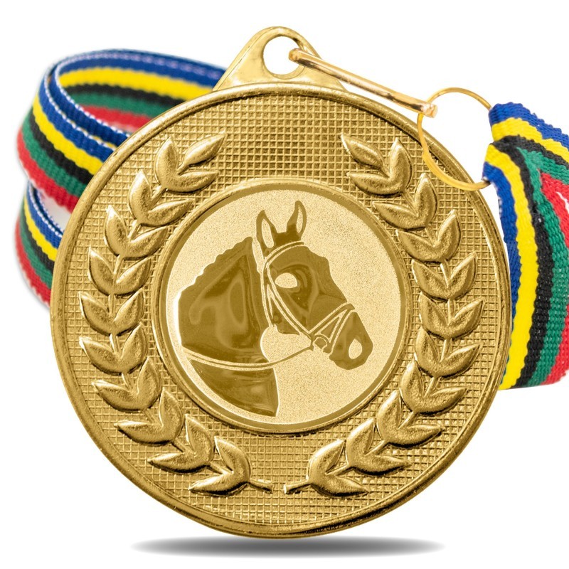 Medalla Hípica 5878 Oro Ø50mm