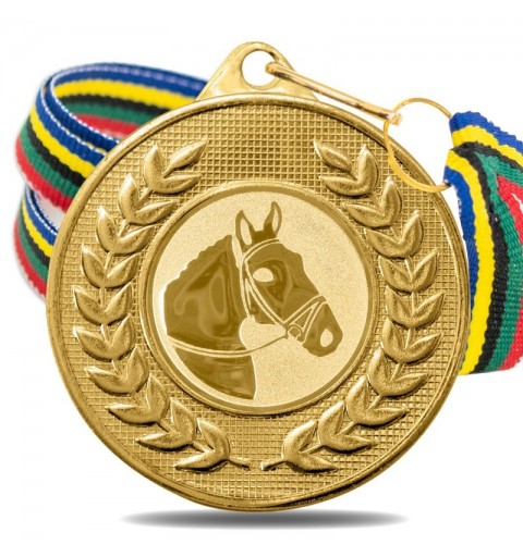 Medalla Hípica 5878 Oro Ø50mm