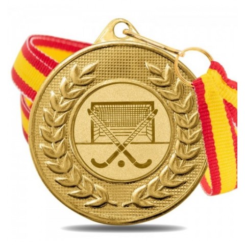 Medalla Hockey Hierba 5878 Oro Ø50mm