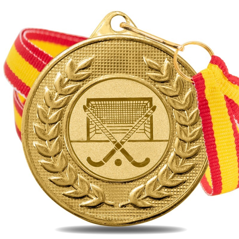 Medalla Hockey Hierba 5878 Oro Ø50mm