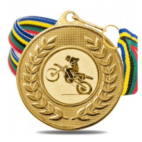 Medalla Motocross 5878 Oro Ø50mm