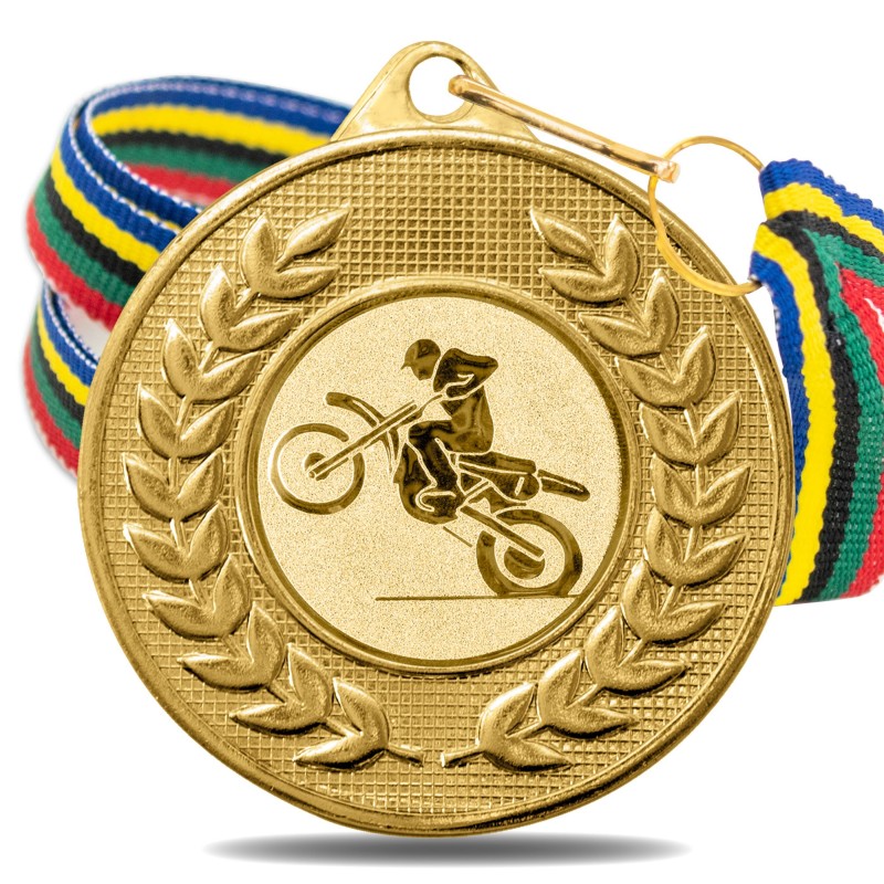 Medalla Motocross 5878 Oro Ø50mm