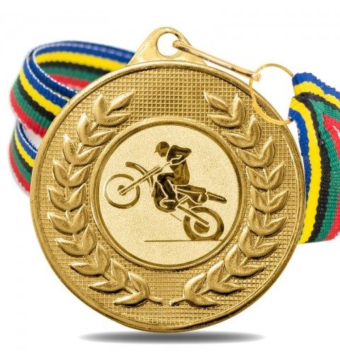 Medalla Motocross 5878 Oro Ø50mm