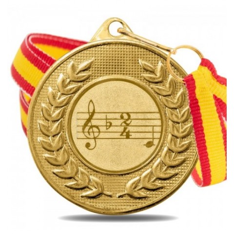 Medalla Música 5878 Oro Ø50mm