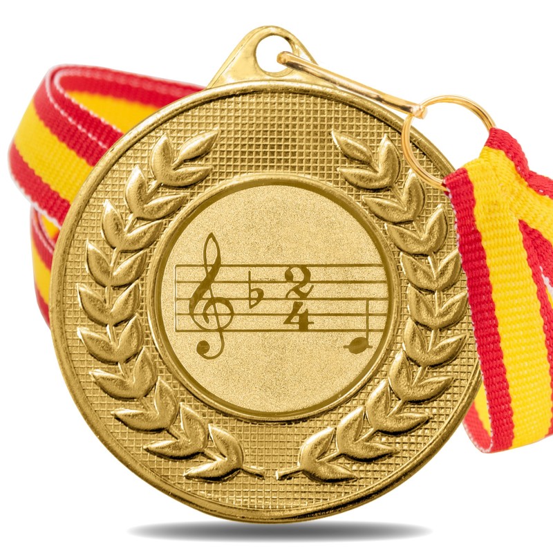 Medalla Música 5878 Oro Ø50mm