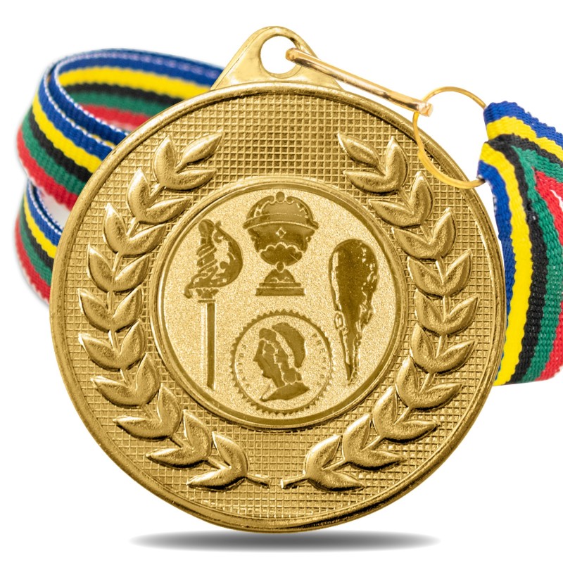 Medalla Naipes 5878 Oro Ø50mm