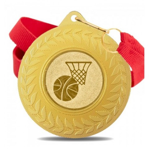 Medalla Baloncesto 5980 Oro Ø50mm