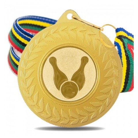 Medalla Bolos 5980 Oro Ø50mm