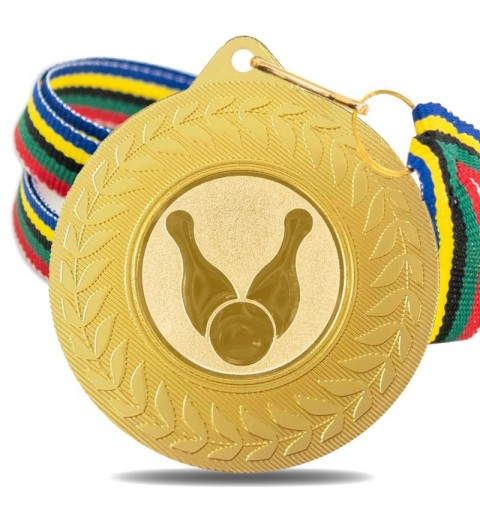 Medalla Bolos 5980 Oro Ø50mm