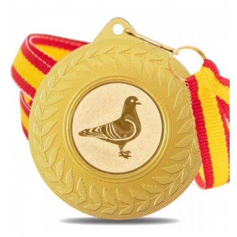 Medalla Colombicultura 5980 Oro Ø50mm