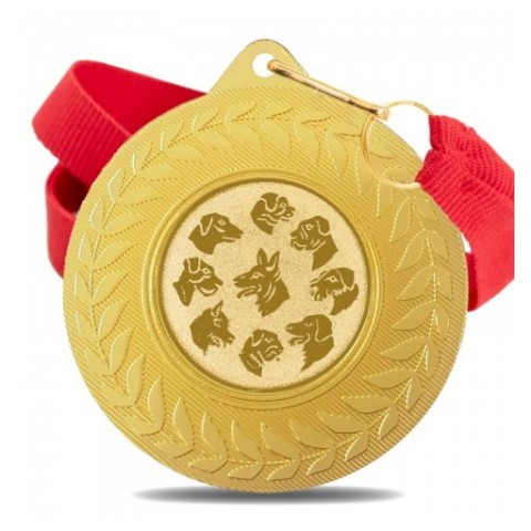 Medalla Canina 5980 Oro Ø50mm