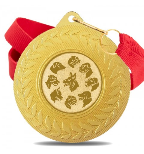 Medalla Canina 5980 Oro Ø50mm