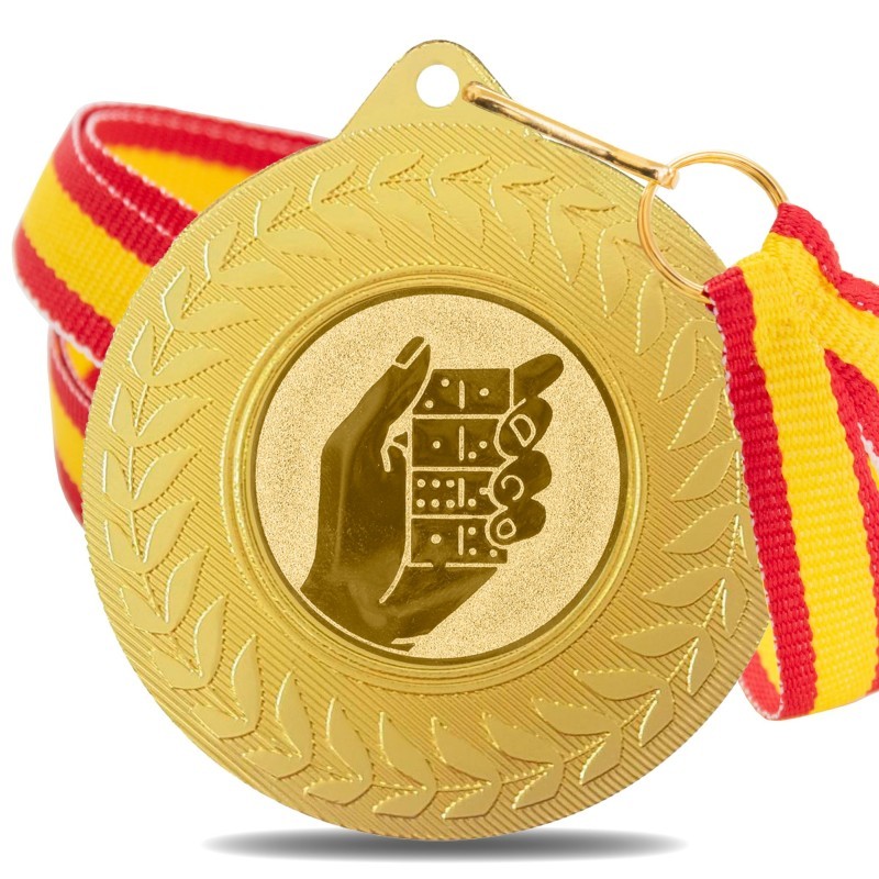 Medalla Dominó 5980 Oro Ø50mm