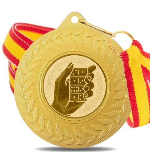 Medalla Dominó 5980 Oro Ø50mm