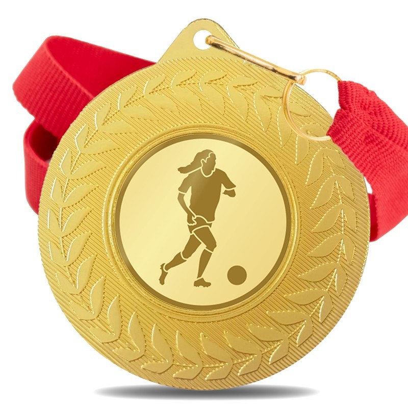 Medalla Fútbol Femenino 5980 Oro Ø50mm