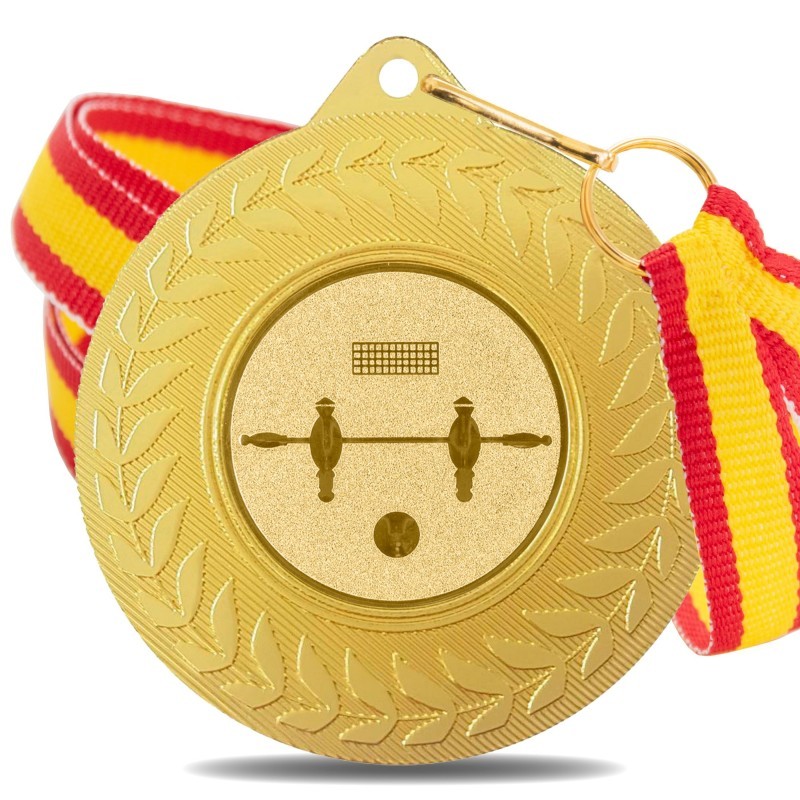 Medalla Futbolín 5980 Oro Ø50mm