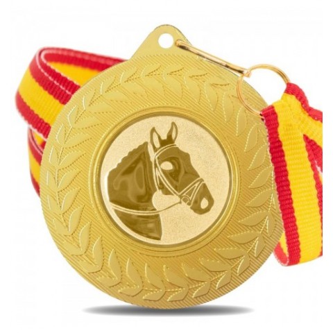 Medalla Hípica 5980 Oro Ø50mm