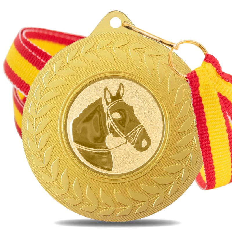 Medalla Hípica 5980 Oro Ø50mm