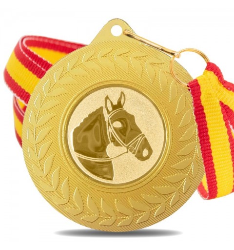 Medalla Hípica 5980 Oro Ø50mm