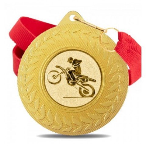 Medalla Motocross 5980 Oro Ø50mm