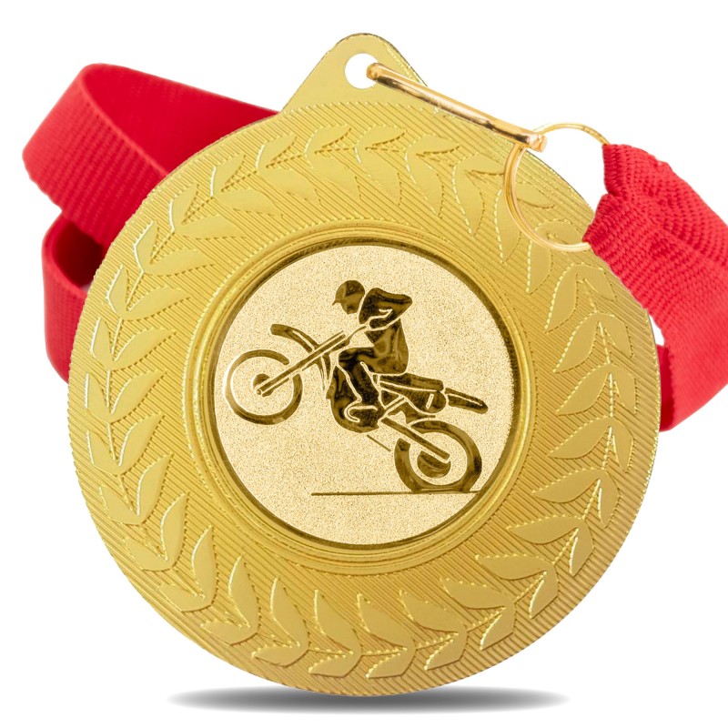 Medalla Motocross 5980 Oro Ø50mm