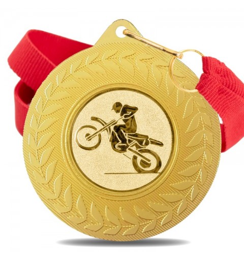 Medalla Motocross 5980 Oro Ø50mm