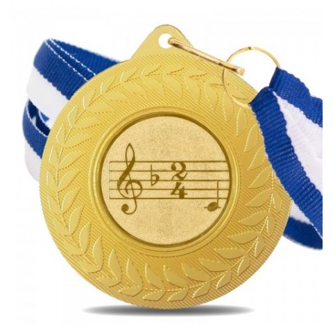 Medalla Música 5980 Oro Ø50mm