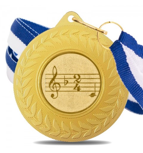 Medalla Música 5980 Oro Ø50mm