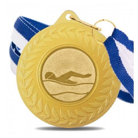 Medalla Natación 5980 Oro Ø50mm