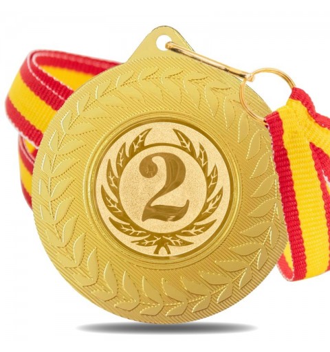 Medalla Nº2 5980 Oro Ø50mm