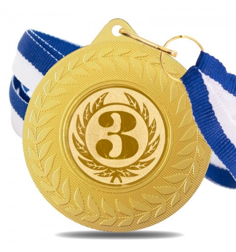 Medalla Nº 3 5980 Oro Ø50mm