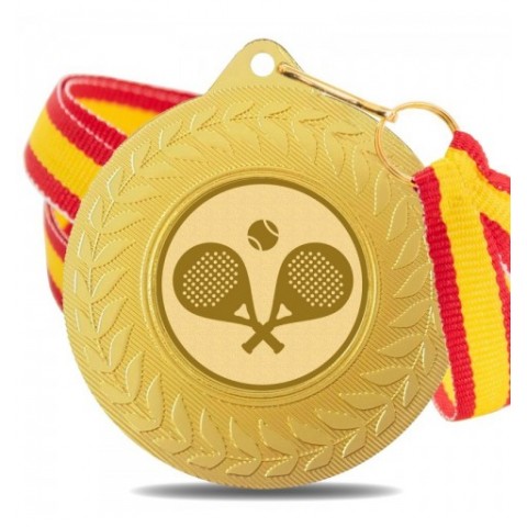 Medalla Pádel 5980 Oro Ø50mm