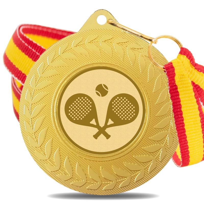 Medalla Pádel 5980 Oro Ø50mm
