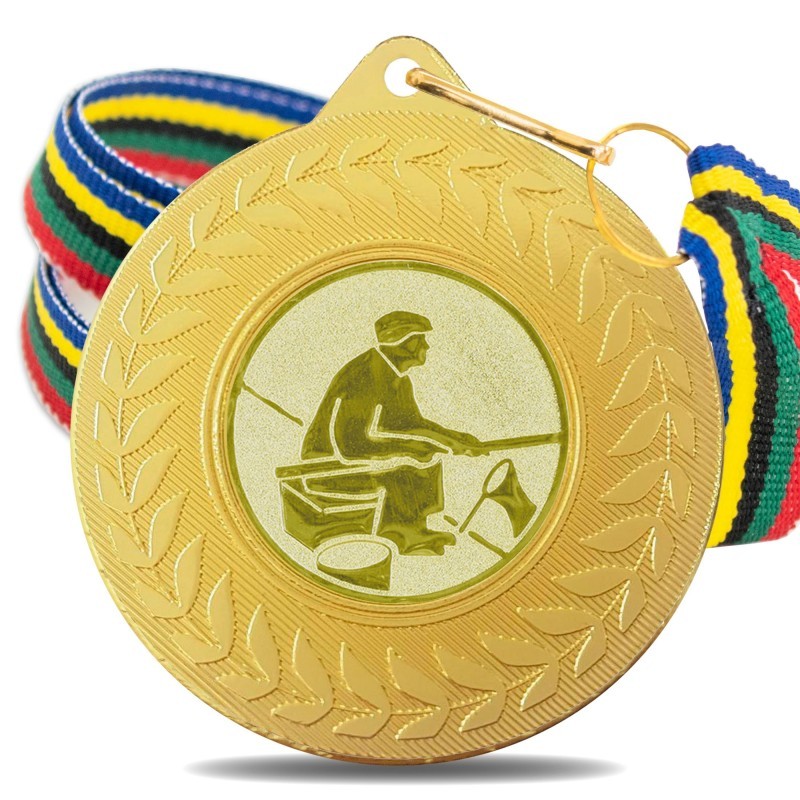 Medalla Pesca 5980 Oro Ø50mm
