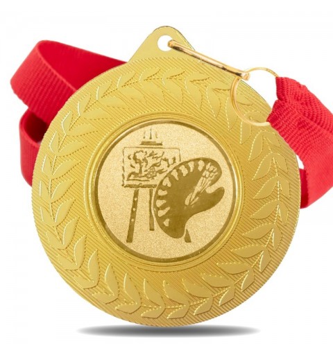 Medalla Pintura 5980 Oro Ø50mm