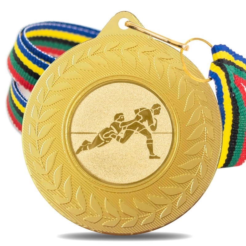 Medalla Rugby 5980 Oro Ø50mm