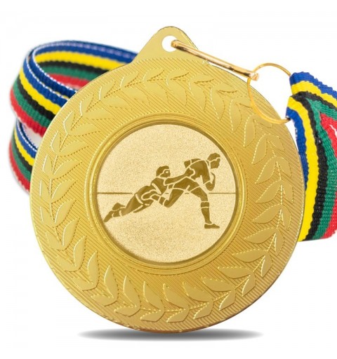 Medalla Rugby 5980 Oro Ø50mm