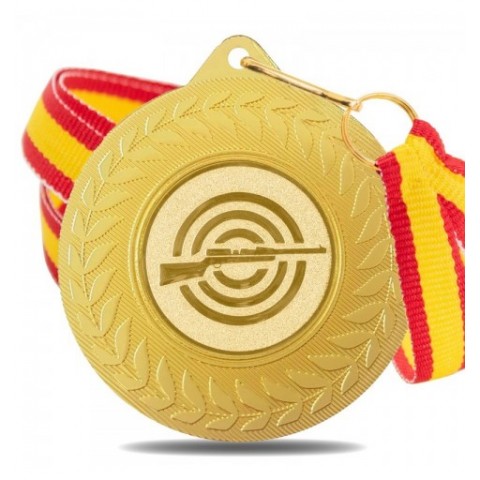 Medalla Tiro Oro 5980 Ø50mm