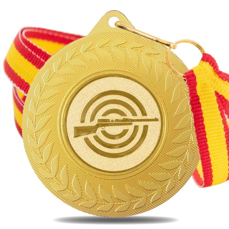 Medalla Tiro Oro 5980 Ø50mm