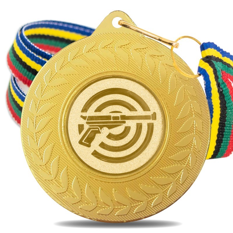 Medalla Tiro Pistola 5980 Oro Ø50mm
