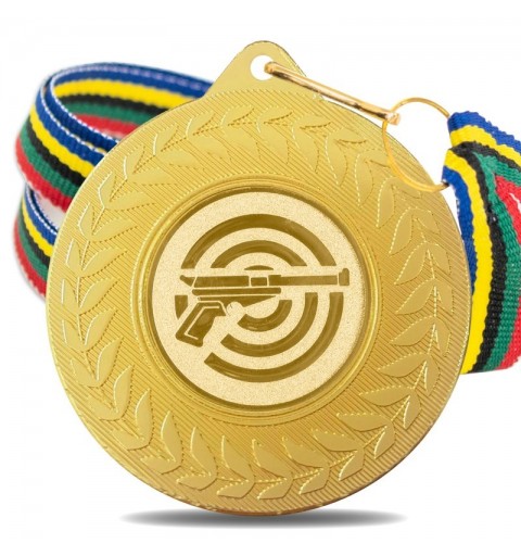 Medalla Tiro Pistola 5980 Oro Ø50mm